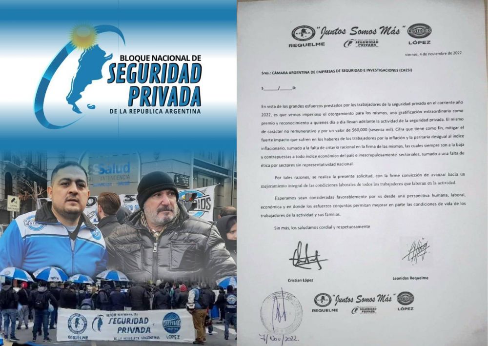 Mientras Ángel García le dice NO al bono para los vigiladores, el Bloque Nacional presiona para que se pague una suma de $60.000