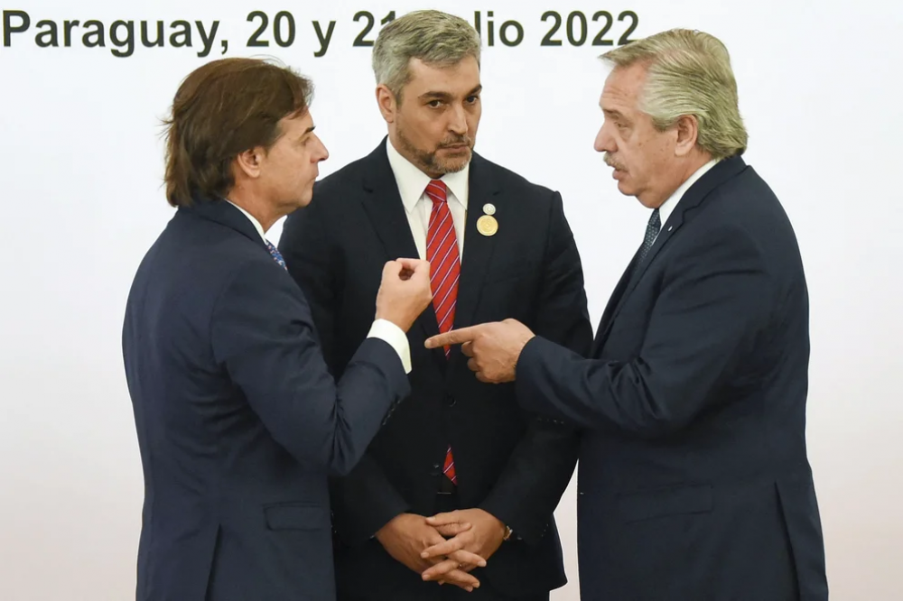Tensión política en el Mercosur: Argentina, Brasil y Paraguay se unieron contra Uruguay y lo amenazan con acciones judiciales