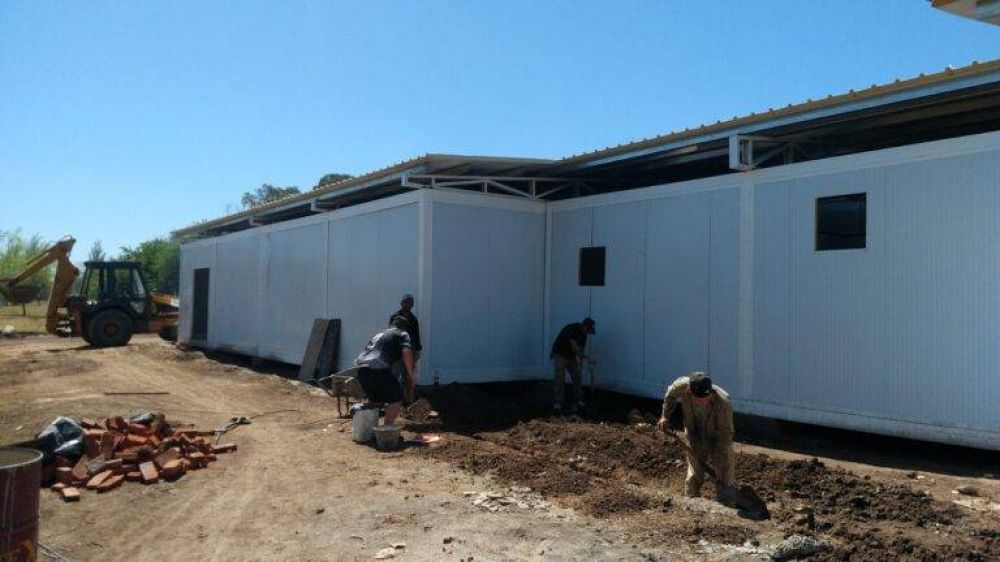Avanza a todo ritmo la construcci�n del primer edificio para la escuela de la Polic�a Descentralizada de Brown