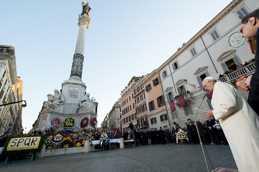 El Papa volverá a rendir homenaje a la Inmaculada ante los fieles en Plaza España
