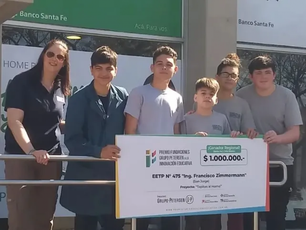 Premiaron un proyecto de reciclado de la Escuela Técnica Nº 475 de San Jorge