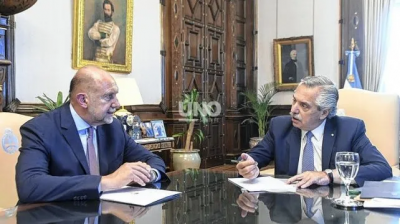 Seguridad, hidrov�a y la sequ�a en el campo, los ejes del encuentro entre Perotti y Fern�ndez