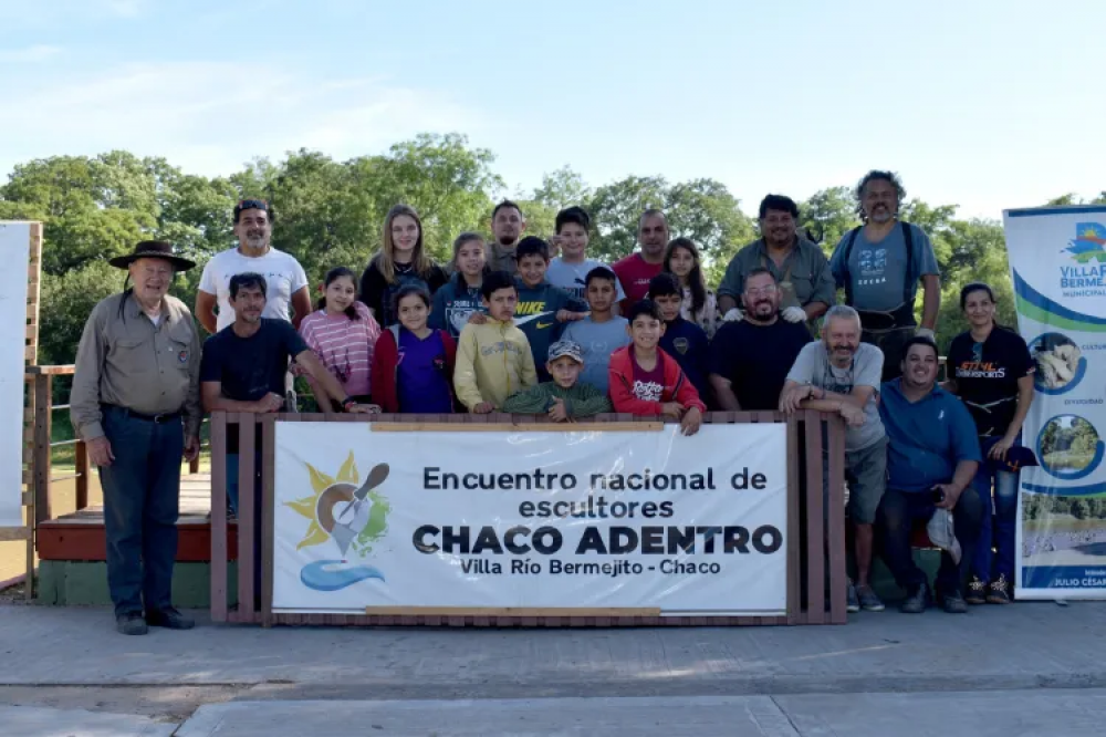 Se realiz� en Bermejito el VI Encuentro Nacional de Escultores 