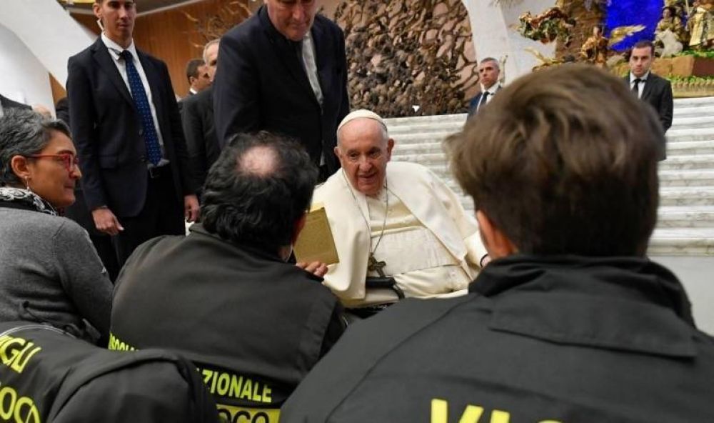 La meditaci�n especial del Papa para los bomberos y sus familias