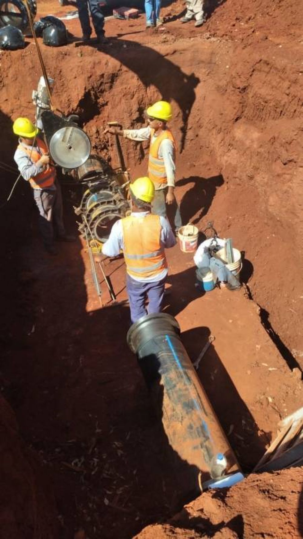 Trabajarán en el nuevo acueducto en el sur de Posadas y habrá cortes en el servicio de agua en algunos barrios posadeños