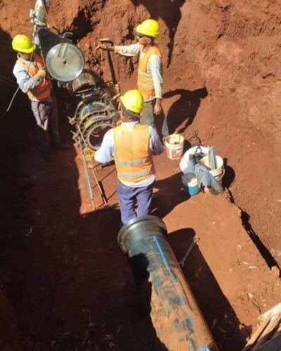 Trabajarán en el nuevo acueducto en el sur de Posadas y habrá cortes en el servicio de agua en algunos barrios posadeños