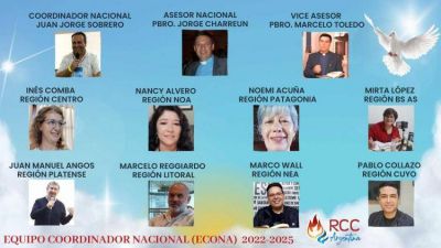 Nuevo equipo coordinador de la Renovacin Carismtica Catlica Argentina