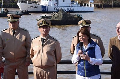 Patricia Bullrich neg� haber ordenado filtrar las fotos de la detenci�n de Amado Boudou en 2017