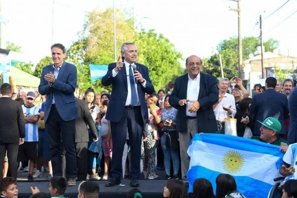Alberto Fernndez encabez un acto en Berazategui