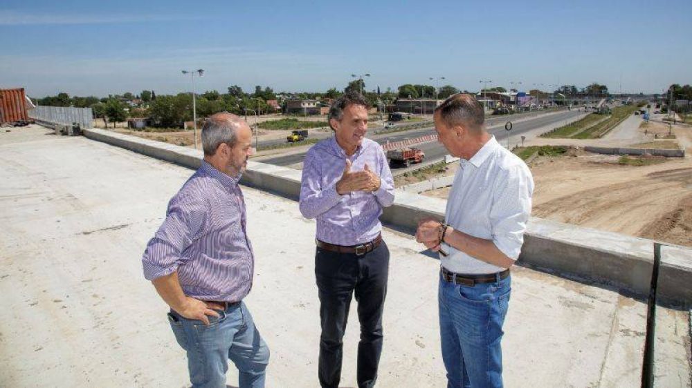 Katopodis supervis el avance de las obras de la Autopista Presidente Pern