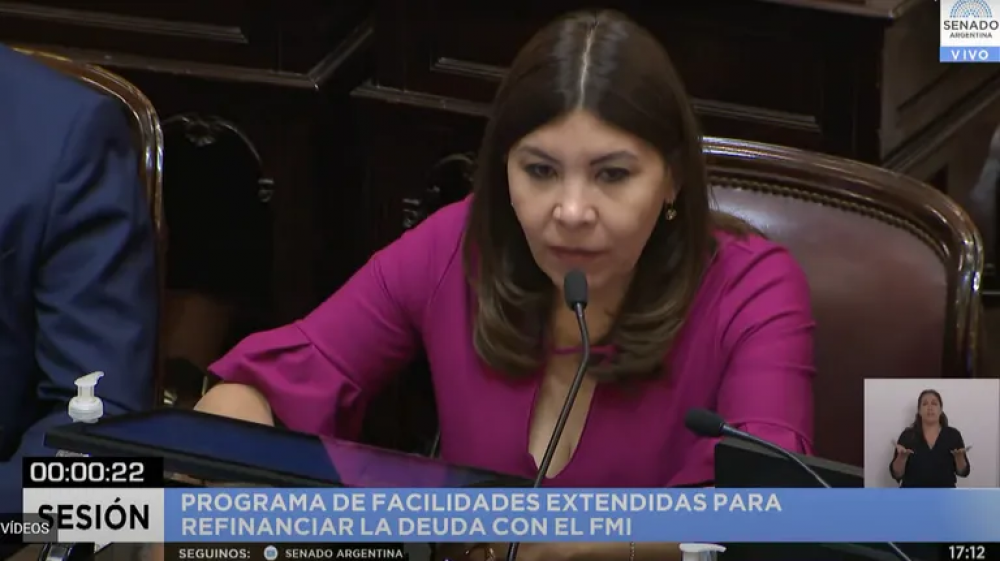 La senadora Mendoza respald la decisin del Presidente
