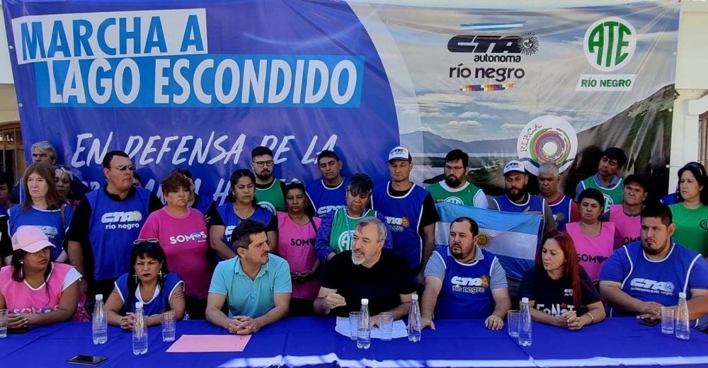 La CTA Autnoma Rio Negro convoc a marchar a Lago Escondido