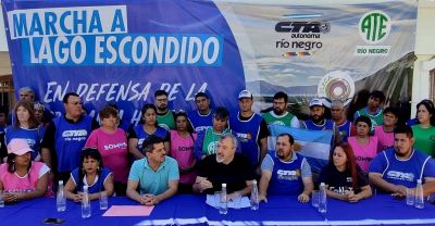 La CTA Autónoma Rio Negro convocó a marchar a Lago Escondido