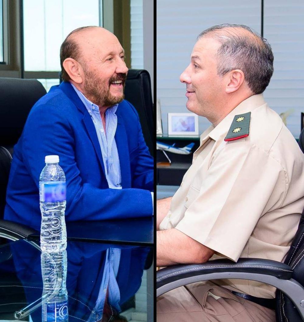 Insfrán se reunió con el nuevo jefe de la Agrupación VI de Gendarmería Nacional