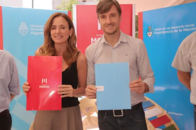 Ghi y Tolosa Paz firmaron un convenio para la construcci�n de un nuevo Espacio de Primera Infancia en Mor�n