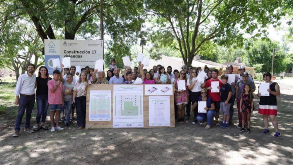 Ms sueos que se hacen realidad: el Municipio de Baradero sorte 17 viviendas en Santa Coloma en el marco del Programa Casa Propia