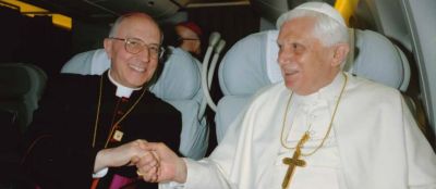 El Gran Maestre del Santo Sepulcro: «Constaté la altura como pastor de Benedicto XVI»