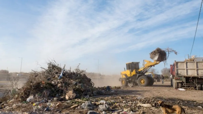 Basurales ilegales: se extrajeron más de 180 mil toneladas de residuos