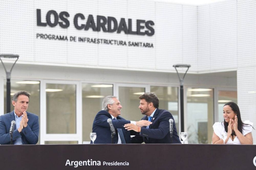 Exaltacin de la Cruz: Alberto Fernndez y Diego Nanni inauguraron el Hospital Modular de Los Cardales