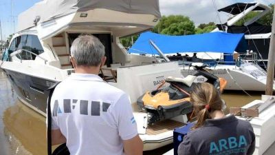 La AFIP detectó 188 embarcaciones sin declarar