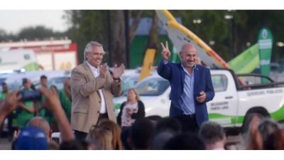 En tono de campa�a, Alberto asegur�: 