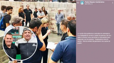 Moyano y su lugarteniente para controlar precios suman tambi�n el apoyo de piqueteros y estatales