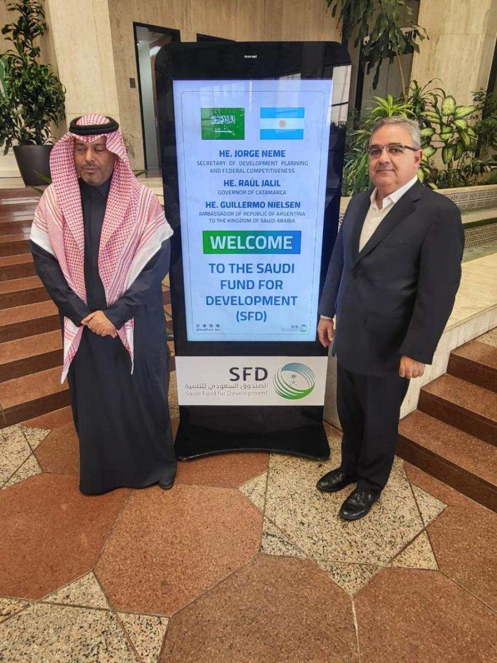 El Gobernador se reuni con las autoridades del Fondo de Desarrollo Saud