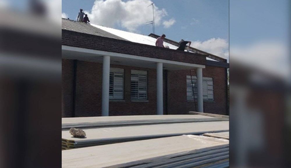 Con una gran inversin renovaron los techos del hospital de Presidente Pern