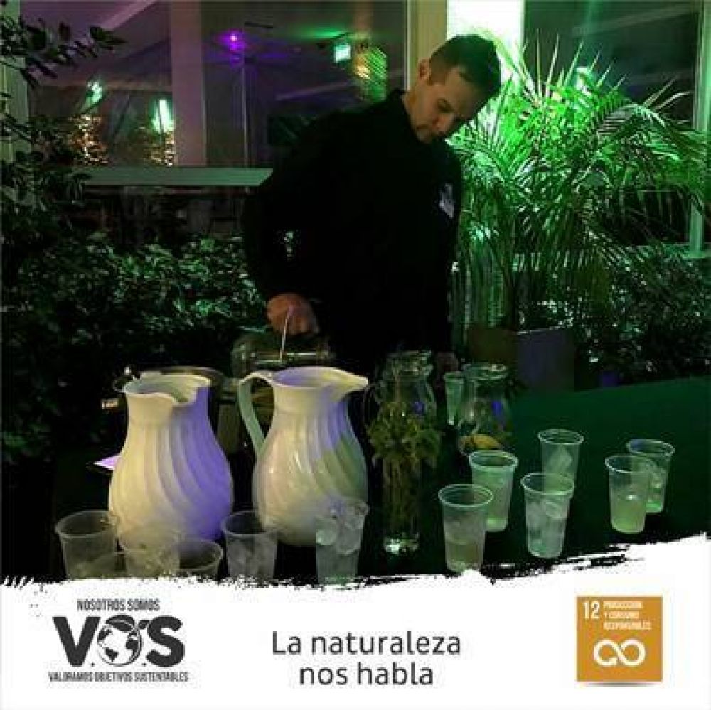Degustacin de bebidas saludables en el hotel UTHGRA Presidente Pern de Mar del Plata