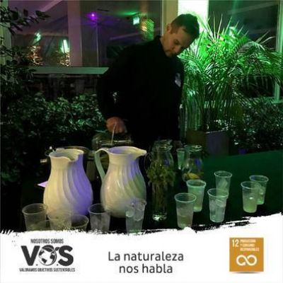 Degustación de bebidas saludables en el hotel UTHGRA Presidente Perón de Mar del Plata