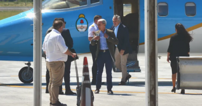 Lleg� el presidente para recorrer la obra del Gasoducto N�stor Kirchner