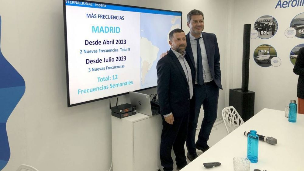 Aerolneas Argentinas anunci en la FITUR ms frecuencias a Madrid y Roma