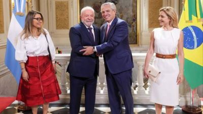 Alberto Fernndez con Lula: 