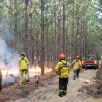 Corrientes: aviones hidrantes y 9 dotaciones de bomberos intentan controlar un incendio