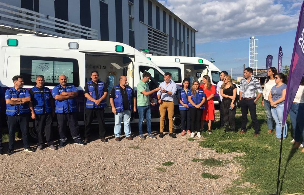 Cuatro ambulancias se sumaron a la renovada flota sanitaria de San Luis, La Toma y La Pedrera