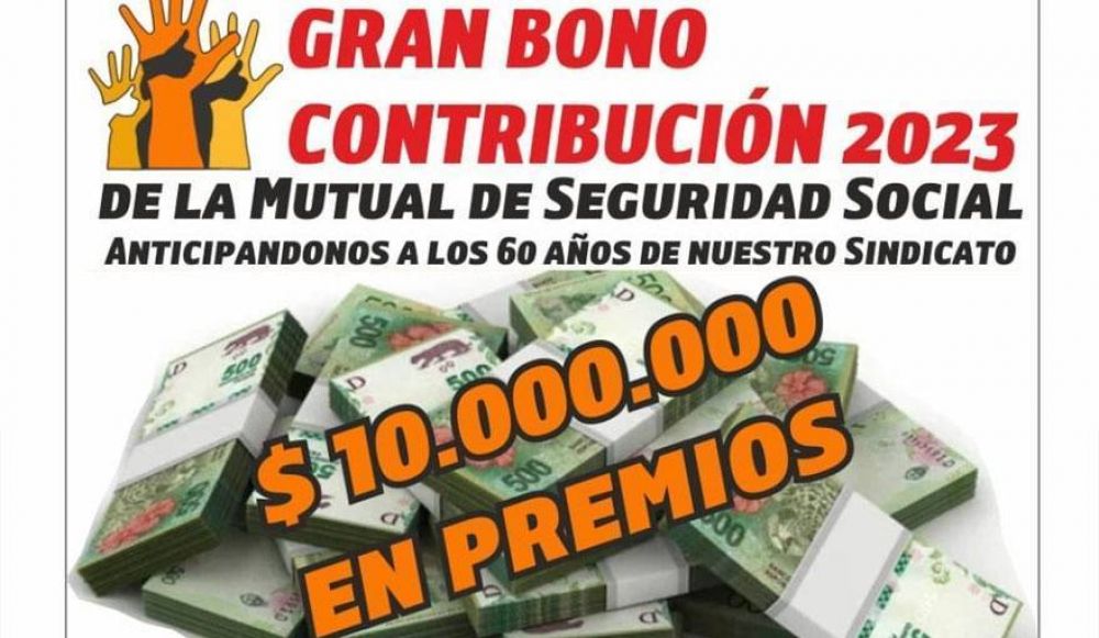 El Sindicato del Papel de San Pedro lanz sorteos con 10 millones de pesos en premios