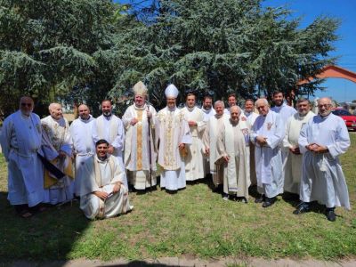 El Nuncio visit� el Hogar de Ancianos �Garc�a Landera� de Necochea