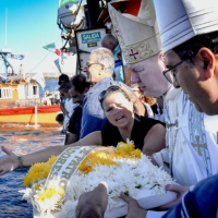 Emotivo homenaje a San Salvador en el cierre de la Fiesta de los Pescadores