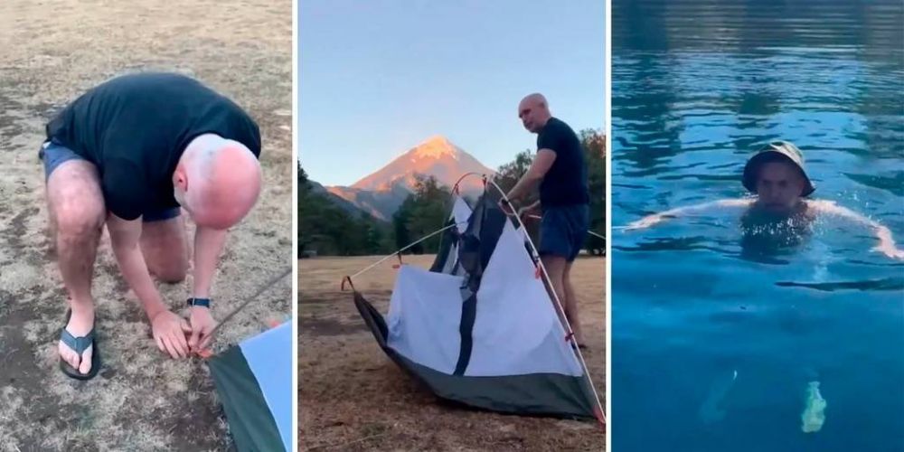 Camping y zambullida en un lago patagnico, las vacaciones de Rodrguez Larreta con guios hacia otro electorado