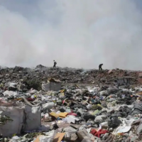 Denunció en Buenos Aires la quema de basura a cielo abierto que se realiza en Vista Alegre