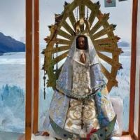 La Virgen de Luján visitó un famoso glaciar en Argentina