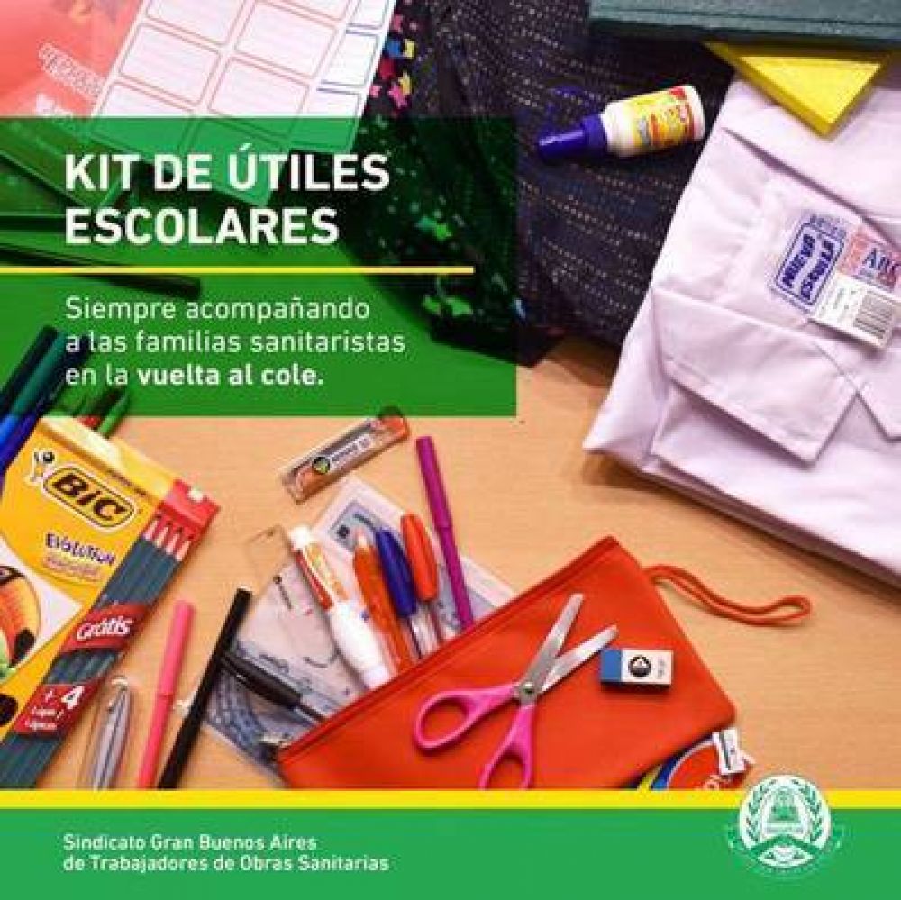 El 8 de febrero SGBATOS inicia la entrega de ms de 3 mil kits escolares