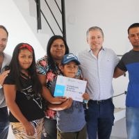 Fernando Gray y Santiago Maggiotti inauguraron 76 viviendas en el barrio Montecarlo de Esteban Echeverría