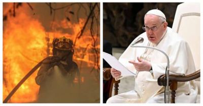 Papa Francisco recuerda a víctimas y afectados por incendios forestales en el 