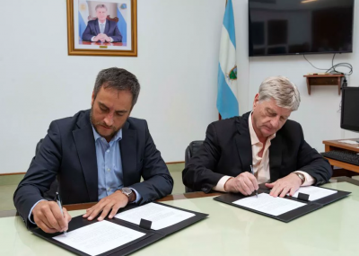 Ziliotto y Cabandié firmaron convenios de cooperación para la lucha contra el fuego