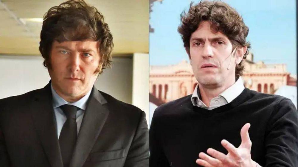 Lousteau y Milei coincidieron en un canal de TV y se cruzaron con fuertes insultos