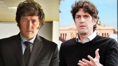 Lousteau y Milei coincidieron en un canal de TV y se cruzaron con fuertes insultos