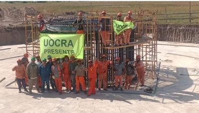 Desde UOCRA destacan el trabajo que llevan adelante en el Parque Eólico de Vivorata.