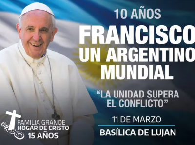 El padre Pepe encabezará una marcha a Luján para celebrar los 10 años del papado de Francisco
