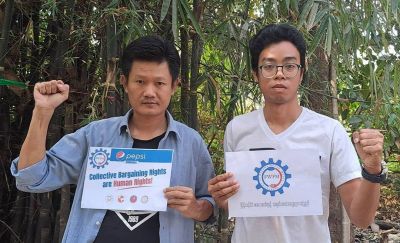 Trabajadores de Myanmar se solidarizaron con el pedido de Convenio en PepsiCO Honduras